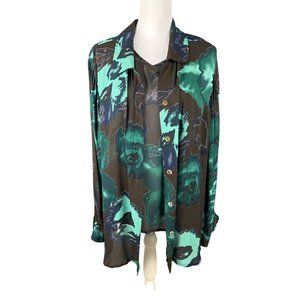 Vintage Carole Little 2 piece Lightweight Blouse Set